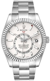 Rolex Sky-Dweller Biały/Stal Ø42 mm 326934-0001