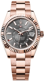 Rolex Sky-Dweller Szary/18 karatowe różowe złoto Ø42 mm 336935-0004