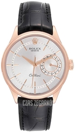 Rolex Cellini Date Srebrny/Skóra Ø39 mm 50515-0009