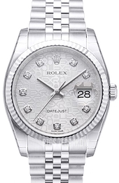 Rolex Datejust Steel Srebrny/Stal Ø36 mm 116234-0087