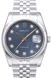 Rolex Datejust Steel Niebieski/Stal Ø36 mm 116234-0110