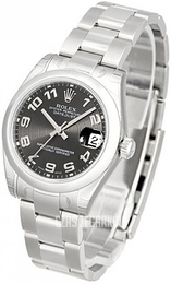 Rolex Datejust Lady 31 mm Czarny/Stal Ø31 mm 178240-0011