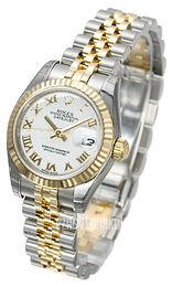 Rolex Lady-Datejust Biały/18 karatowe żółte złoto Ø26 mm 179173/16