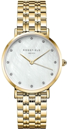 Rosefield The Upper East Side Biały/Stal w odcieniu złota Ø33 mm UWGSG-U31