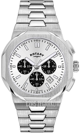 Rotary Regent Srebrny/Stal Ø41 mm GB05450/59