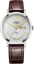 Rotary Windsor Srebrny/Skóra Ø37 mm GS05420/02