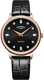 Rotary Kensington Czarny/Skóra Ø35 mm LS05174/04