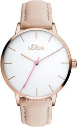 S.Oliver Other Biały/Skóra Ø36 mm SO-3463-LQ