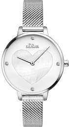 S.Oliver Classic Srebrny/Stal Ø36 mm SO-3472-MQ