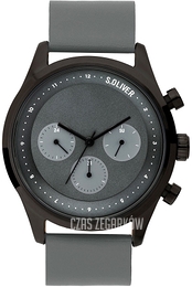 S.Oliver Other Szary/Skóra Ø44 mm SO-3723-LM