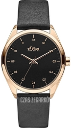 S.Oliver Other Czarny/Skóra Ø36 mm SO-3733-LQ