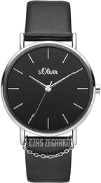 S.Oliver Other Czarny/Skóra Ø36 mm SO-3739-LQ