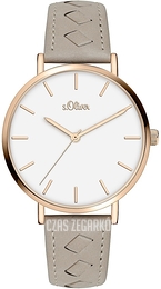 S.Oliver Other Biały/Skóra Ø36 mm SO-3843-LQ