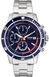S.Oliver Other Niebieski/Stal Ø43 mm SO-3859-MC