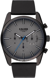 S.Oliver Other Szary/Skóra Ø43 mm SO-3866-LC