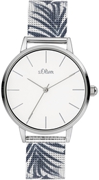 S.Oliver Classic Srebrny/Stal Ø36 mm SO-3977-MQ
