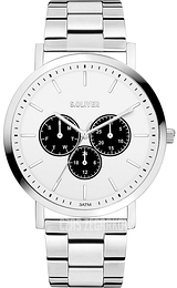 S.Oliver Other Biały/Stal Ø44 mm SO-4156-MM