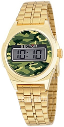 Sector Street Ekran LCD/Stal w odcieniu złota Ø38 mm R3253172004