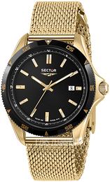 Sector 650 Czarny/Stal w odcieniu złota Ø43 mm R3253231003