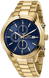 Sector 670 Niebieski/Stal w odcieniu złota Ø45 mm R3273740001