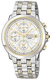 Seiko Srebrny/Stal w odcieniu złota Ø39 mm SAN470