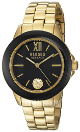 Seiko Dress Ladies Czarny/Stal w odcieniu złota Ø38 mm SCC040016