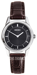 Seiko Dress Czarny/Skóra Ø27 mm SFQ823P1