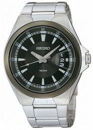 Seiko Czarny/Stal SGED05P1