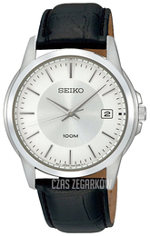 Seiko Dress Srebrny/Skóra Ø40 mm SGEF49P2