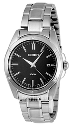 Seiko Dress Czarny/Stal Ø38 mm SGEF81P1
