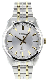 Seiko Dress Srebrny/Stal w odcieniu złota Ø39.2 mm SGEG07P1