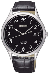 Seiko Czarny/Skóra Ø40 mm SGEH77P1