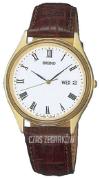 Seiko Dress Biały/Skóra Ø35 mm SGG480