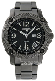 Seiko Czarny/Stal SGG775