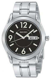 Seiko Czarny/Stal SGG797