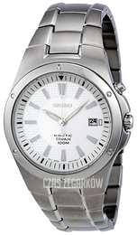 Seiko Kinetic Biały/Tytan Ø41 mm SKA393