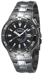 Seiko Kinetic Czarny/Stal Ø42 mm SKA443
