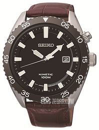 Seiko Czarny/Skóra Ø45 mm SKA627