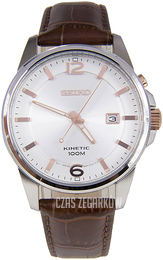 Seiko Biały/Skóra Ø41 mm SKA669J1