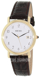 Seiko Dress Ladies Biały/Skóra Ø34.5 mm SKK648
