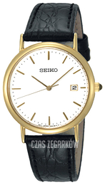 Seiko Dress Ladies Biały/Skóra Ø33 mm SKK694P1