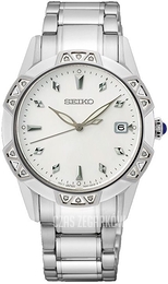 Seiko Classic Biały/Stal Ø33 mm SKK727P1