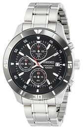 Seiko Czarny/Stal Ø42 mm SKS405