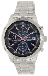 Seiko Chronograph Niebieski/Stal Ø44 mm SKS419