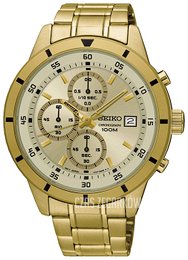 Seiko Chronograph Szampański/Stal w odcieniu złota Ø43 mm SKS566P1