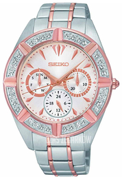 Seiko Srebrny/Stal w kolorze różowego złota Ø38 mm SKY678