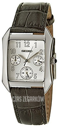 Seiko Srebrny/Skóra Ø30 mm SKY725P1