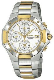 Seiko Biały/Stal Ø39 mm SNA410