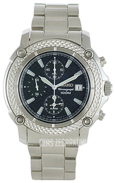 Seiko Czarny/Stal Ø40 mm SNA777