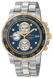 Seiko Chronograph Niebieski/Stal w odcieniu złota Ø40 mm SNAA64